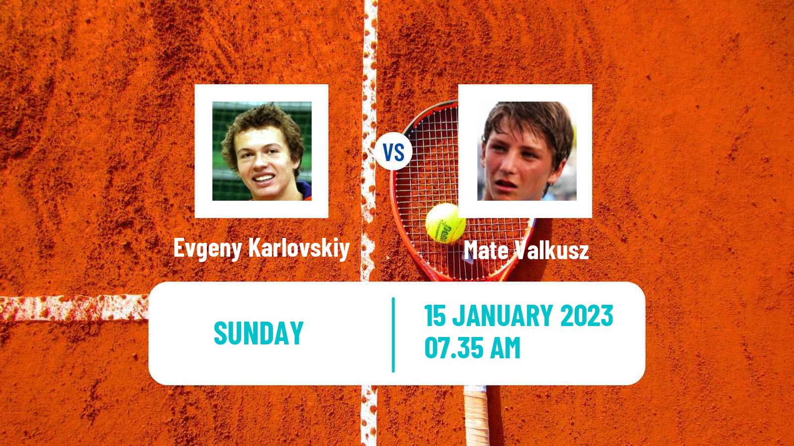 Tennis ATP Challenger Evgeny Karlovskiy - Mate Valkusz