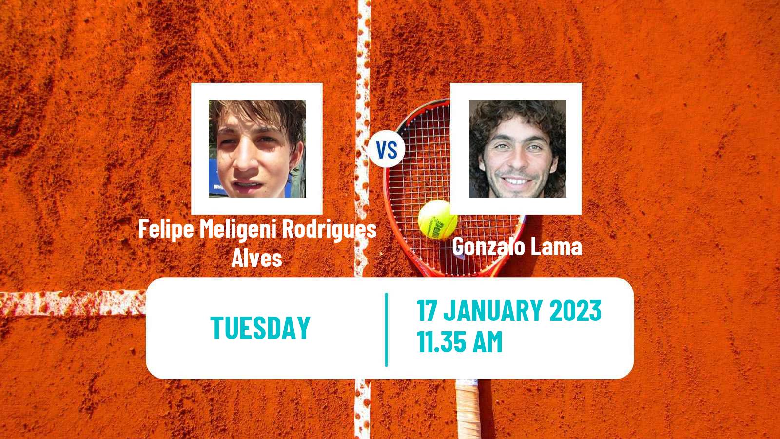 Tennis ATP Challenger Felipe Meligeni Rodrigues Alves - Gonzalo Lama