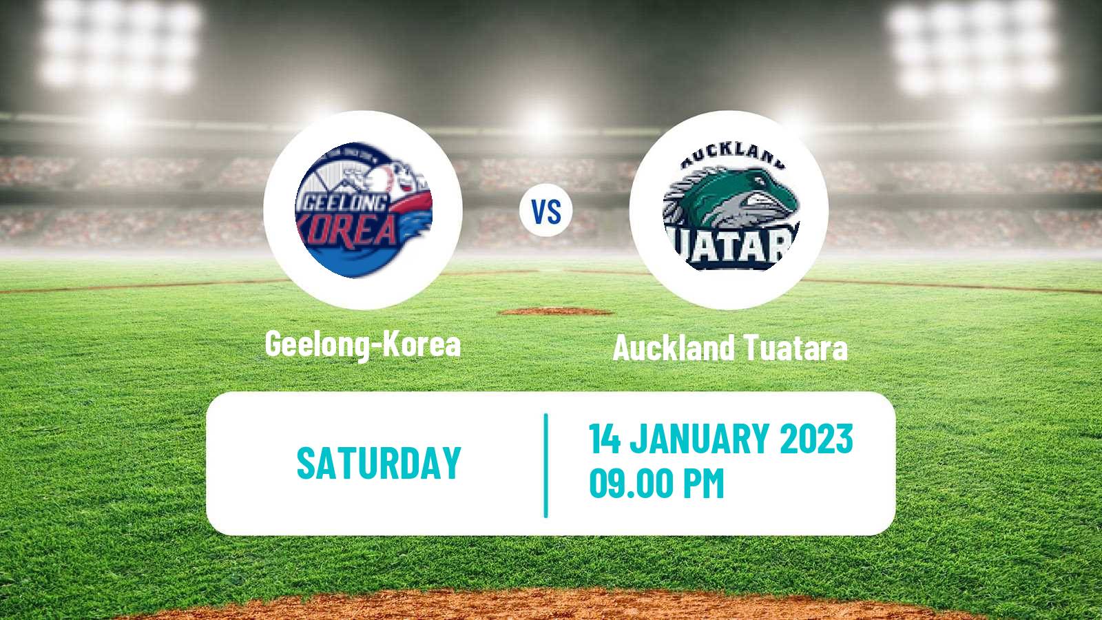 Baseball Australian ABL Geelong-Korea - Auckland Tuatara