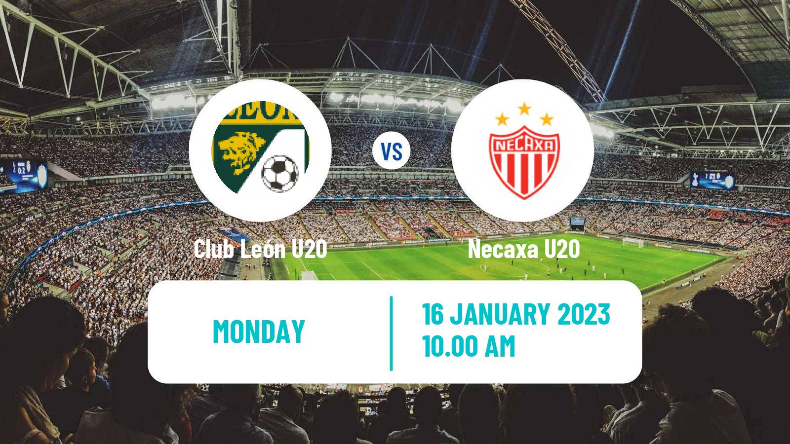 Soccer Mexican Liga MX U20 Club León U20 - Necaxa U20