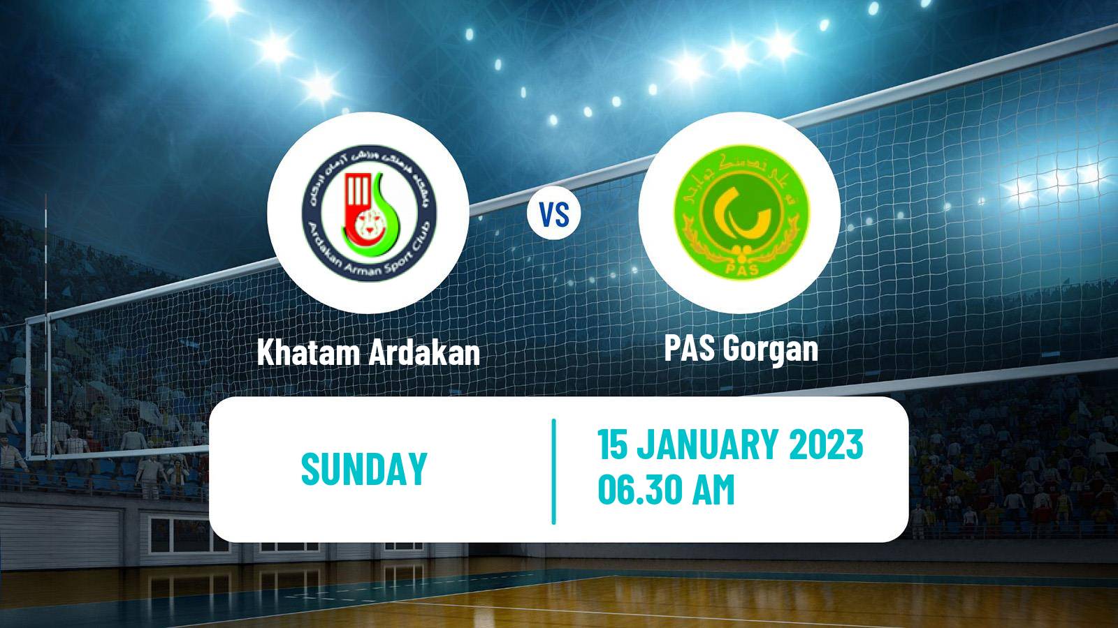 Volleyball Iran Super League Volleyball Khatam Ardakan - PAS Gorgan