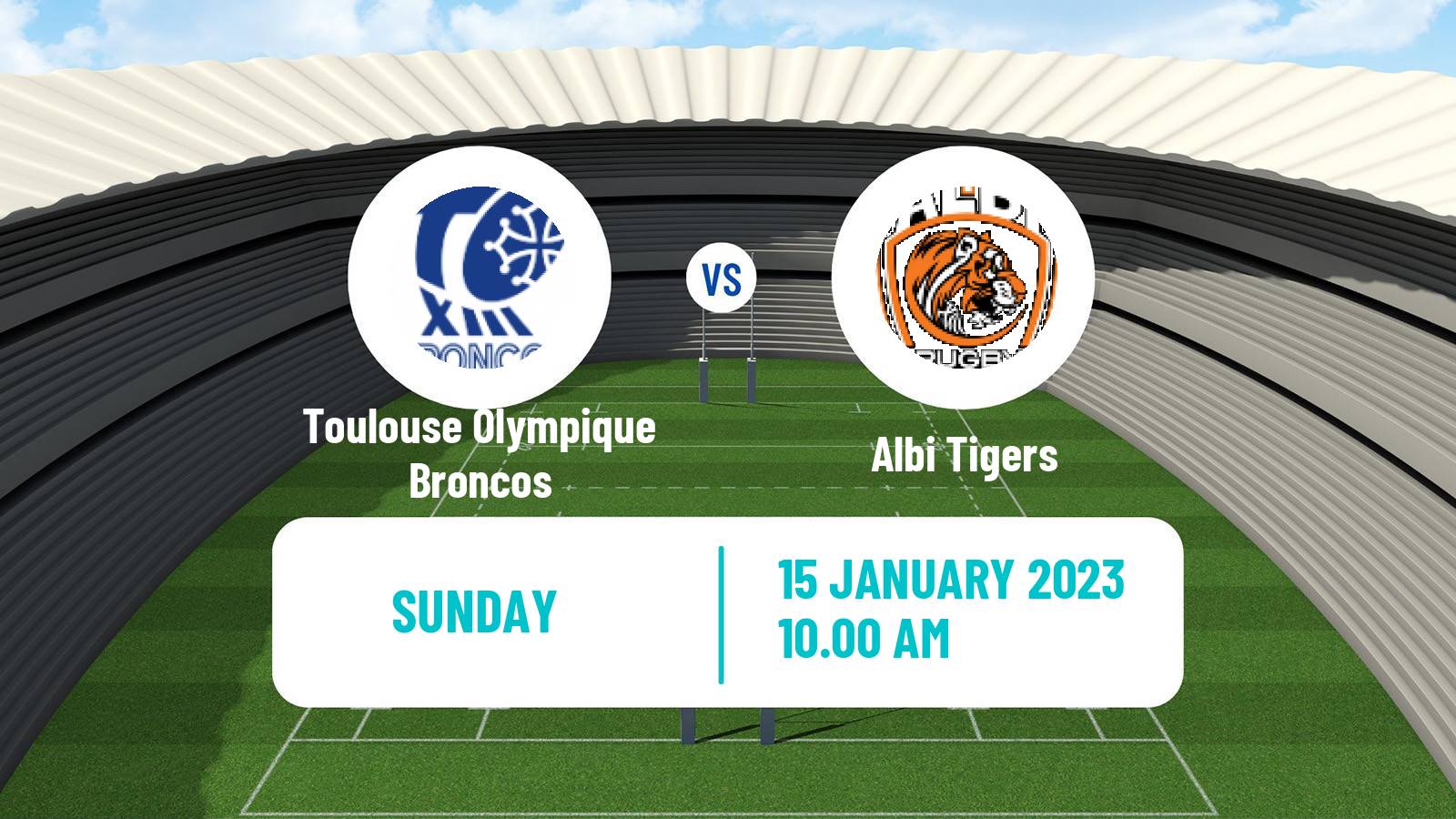 Rugby league French Elite 1 Rugby League Toulouse Olympique Broncos - Albi Tigers