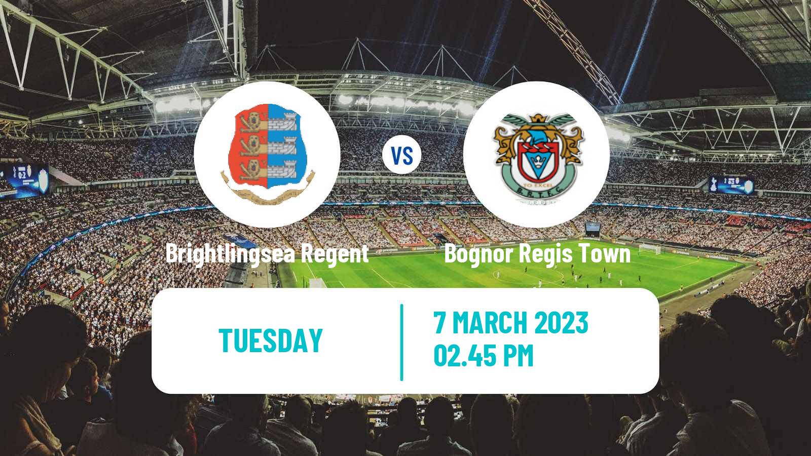 Soccer English Isthmian League Premier Division Brightlingsea Regent - Bognor Regis Town