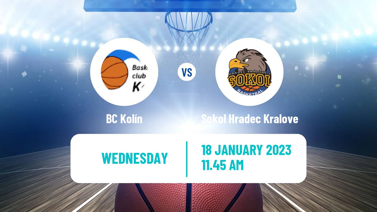 Basketball Czech NBL Kolín - Sokol Hradec Kralove