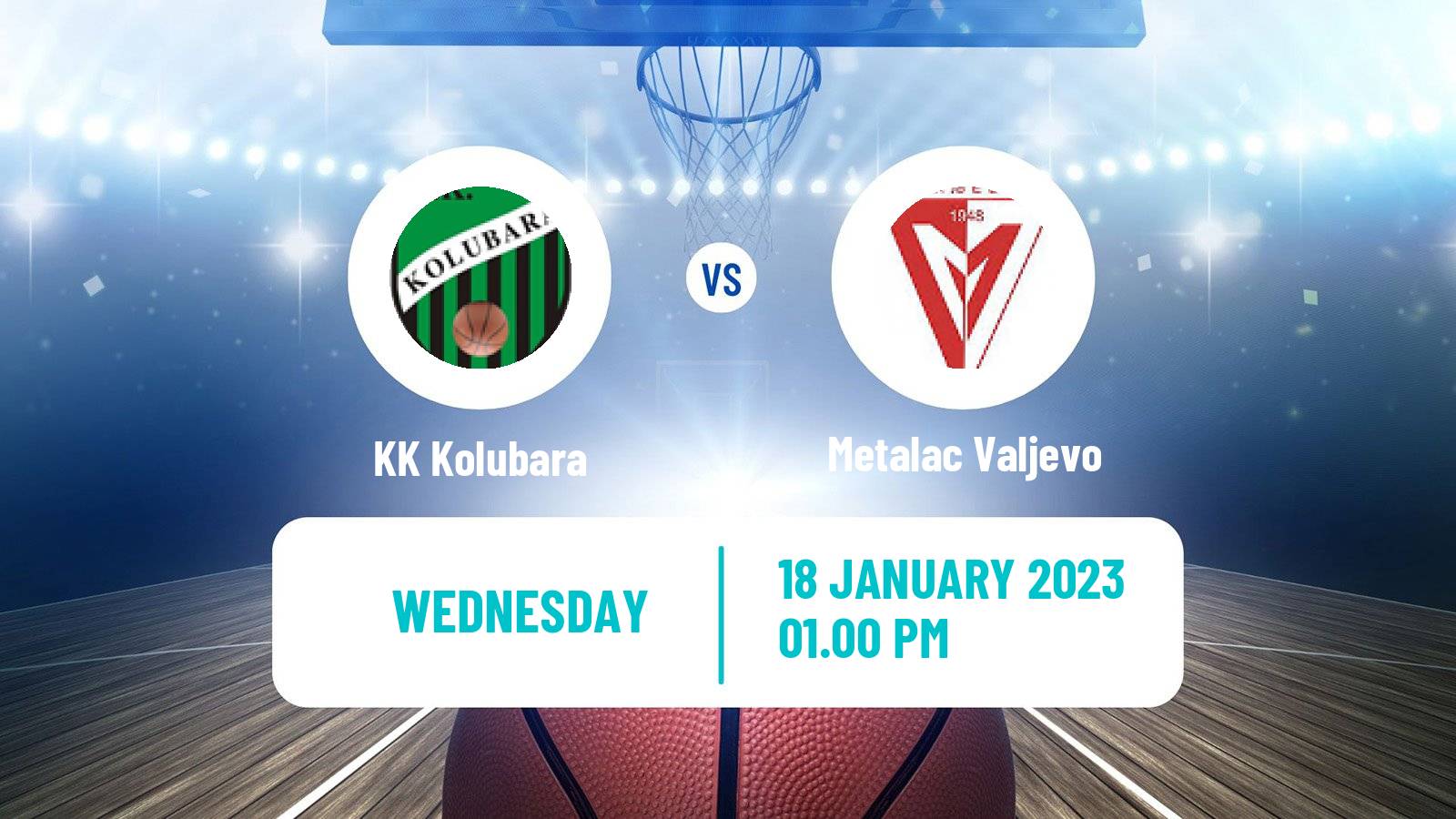 Basketball Serbian First League Basketball Kolubara - Metalac Valjevo