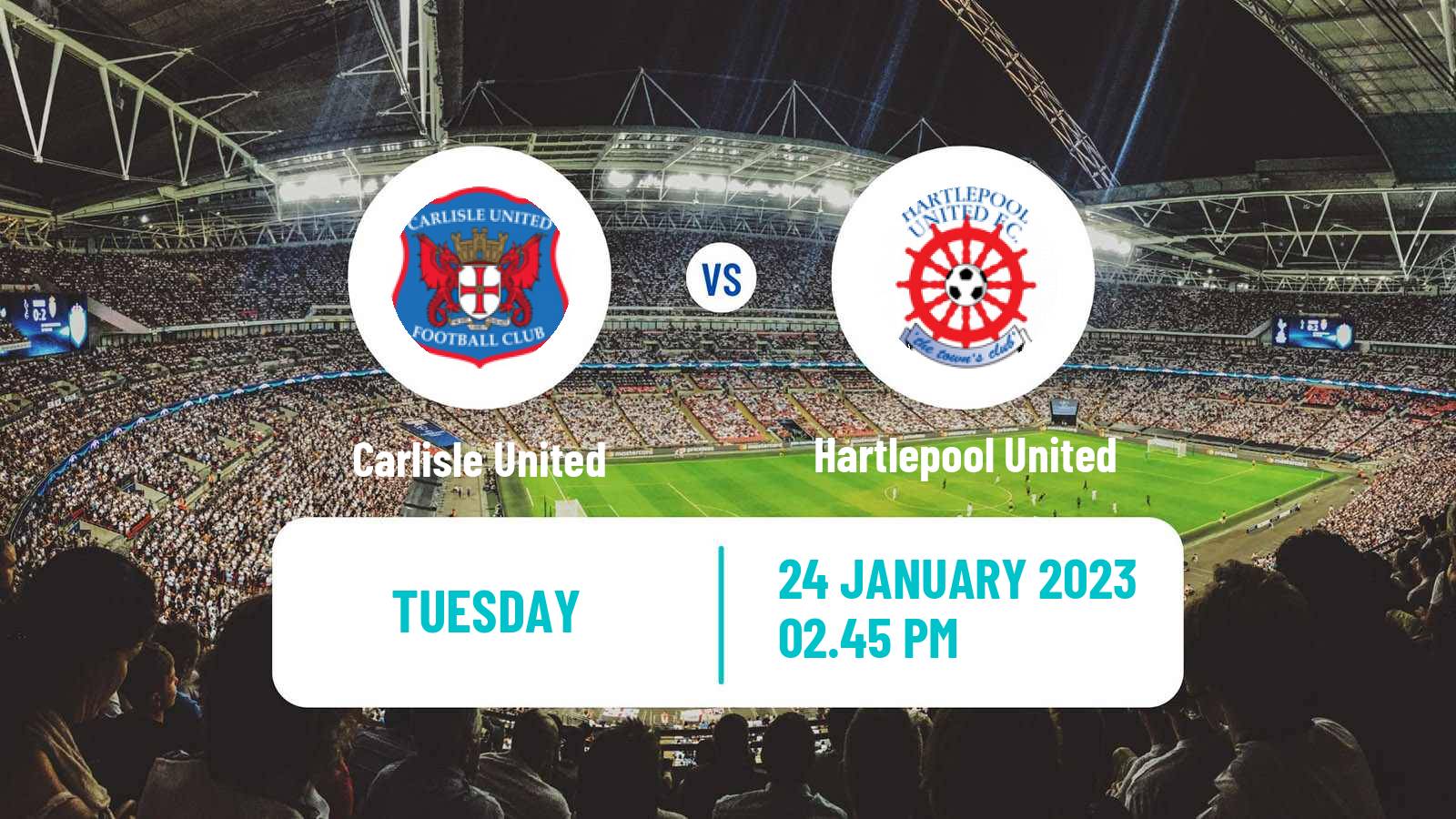 Soccer English League Two Carlisle United - Hartlepool United