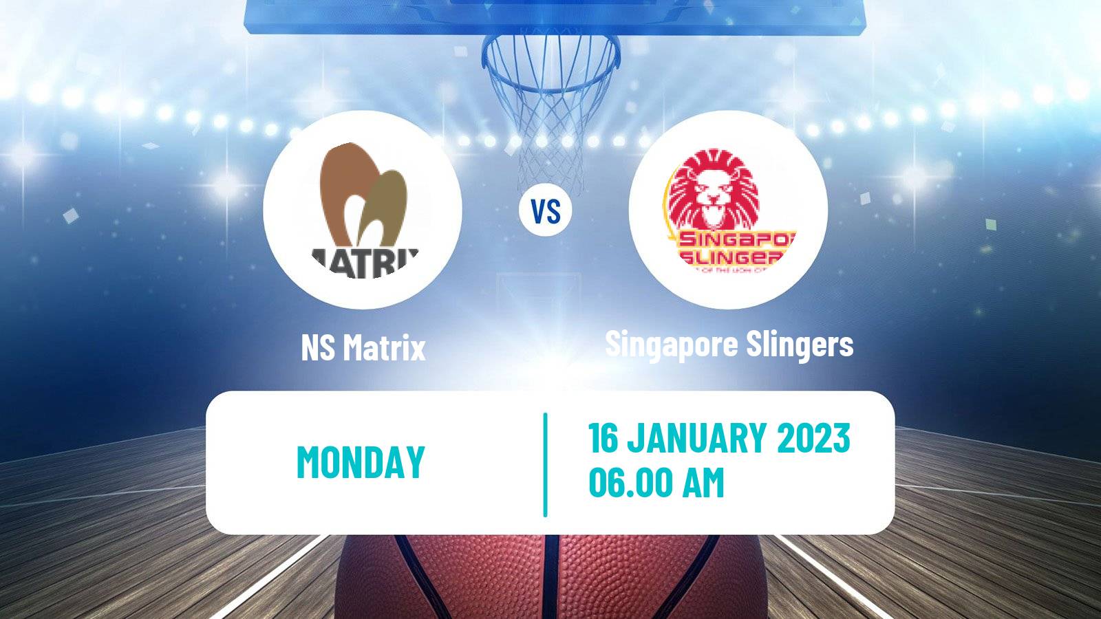 Basketball ASEAN Basketball League NS Matrix - Singapore Slingers