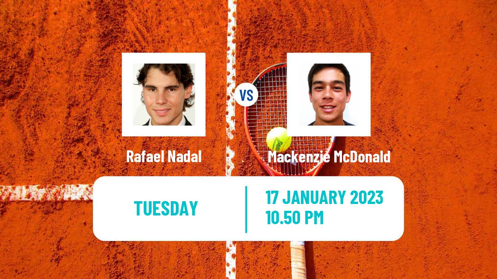 Tennis ATP Australian Open Rafael Nadal - Mackenzie McDonald