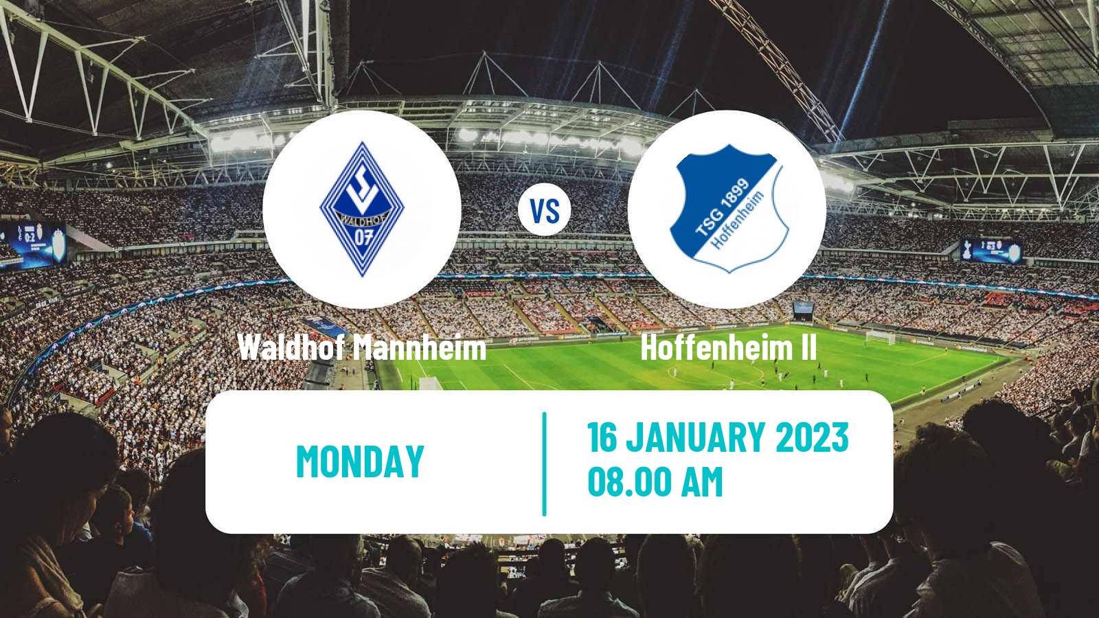 Soccer Club Friendly Waldhof Mannheim - Hoffenheim II