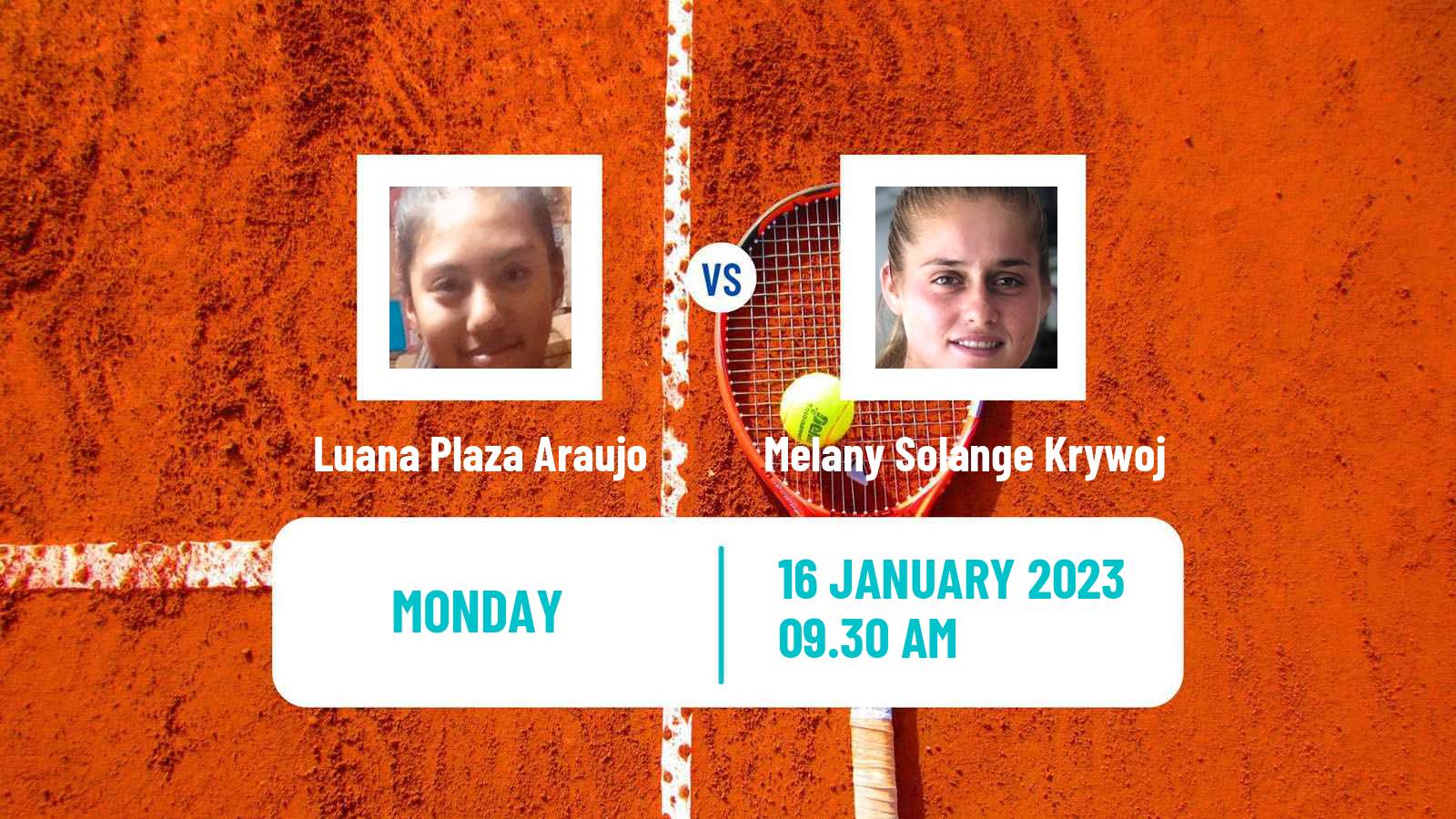 Tennis ITF Tournaments Luana Plaza Araujo - Melany Solange Krywoj