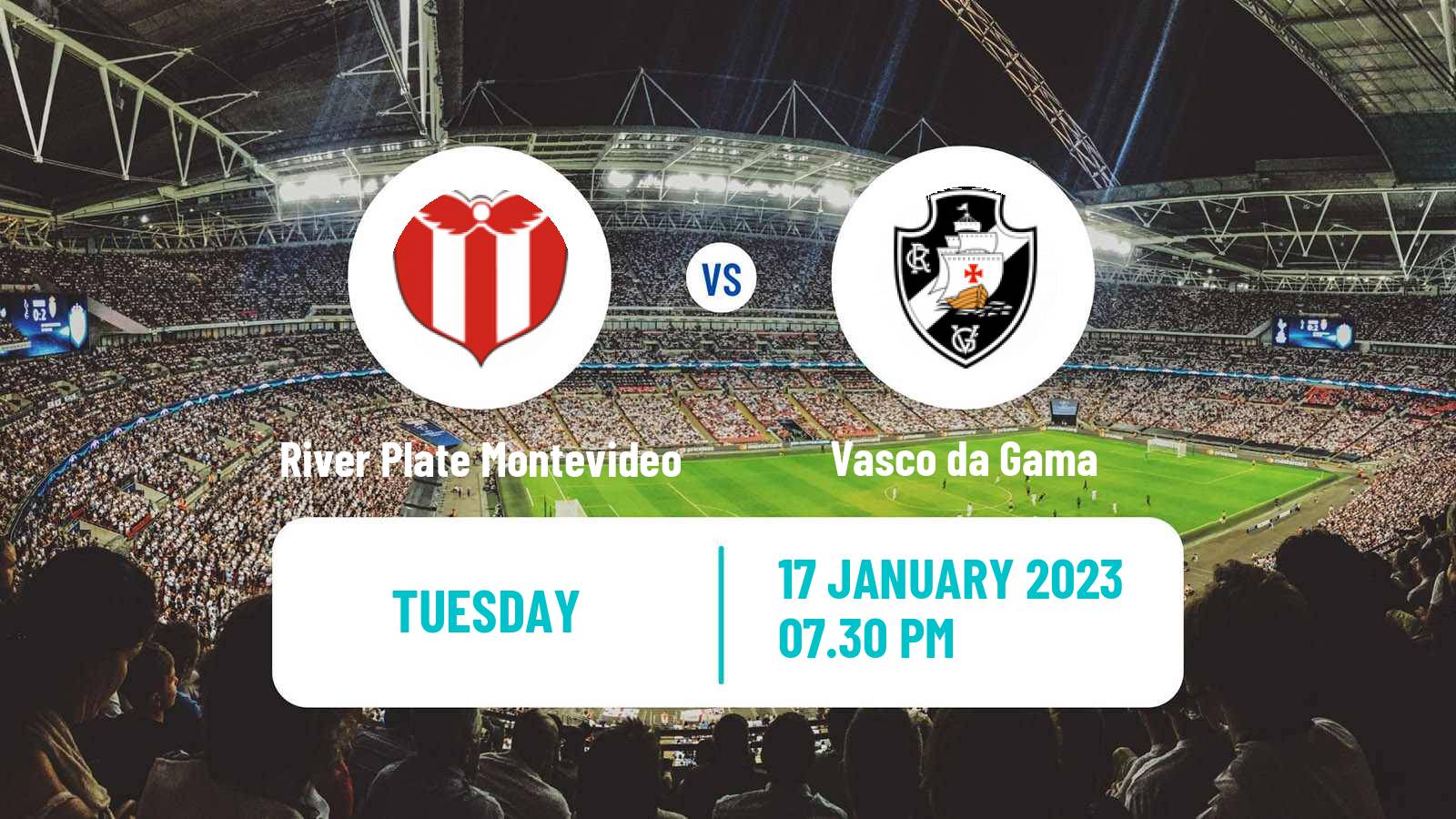 Soccer Club Friendly River Plate Montevideo - Vasco da Gama