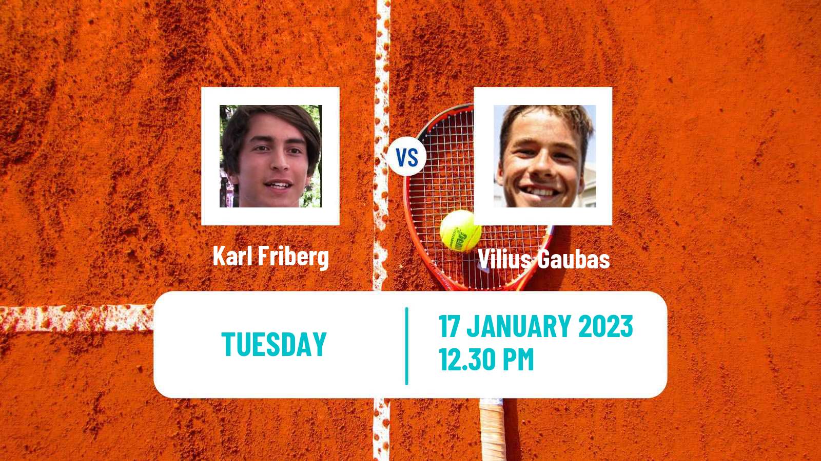Tennis ITF Tournaments Karl Friberg - Vilius Gaubas