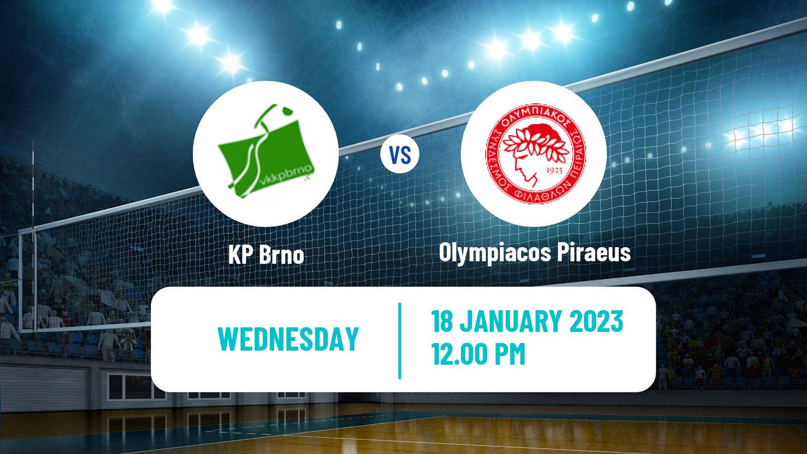 Volleyball CEV Cup Women KP Brno - Olympiacos Piraeus