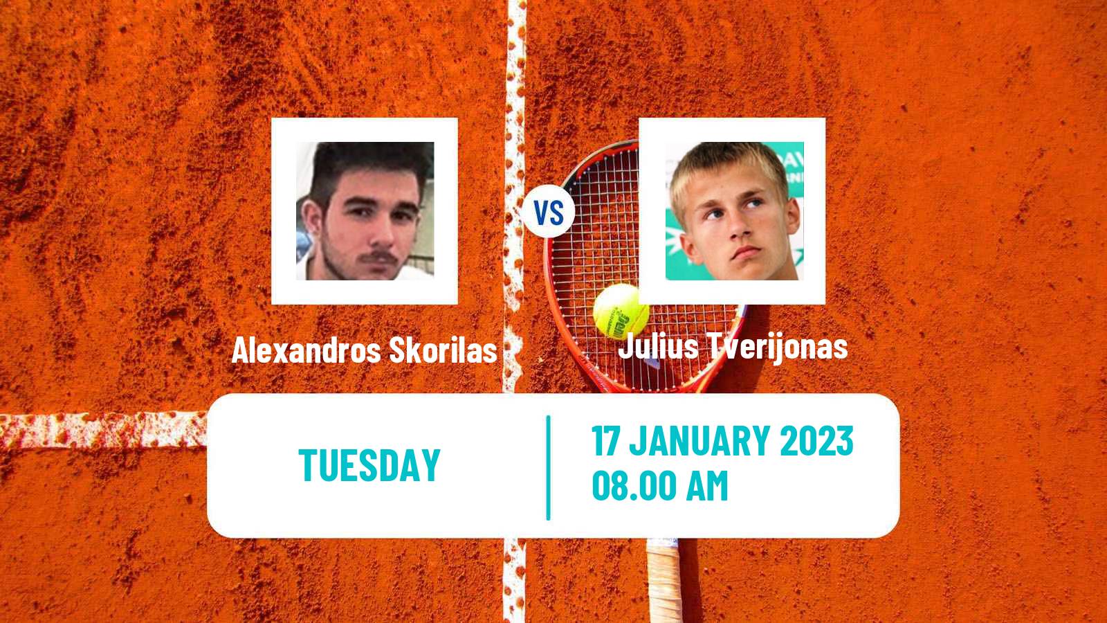 Tennis ITF Tournaments Alexandros Skorilas - Julius Tverijonas
