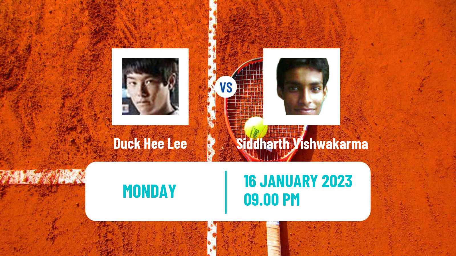 Tennis ITF Tournaments Duck Hee Lee - Siddharth Vishwakarma