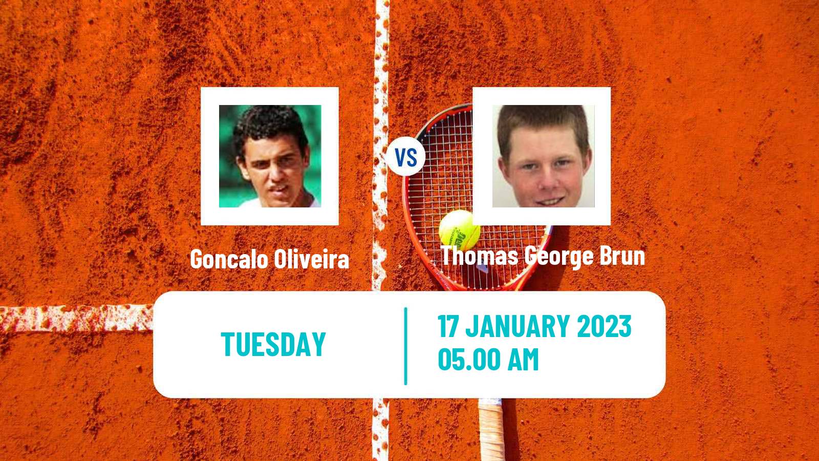 Tennis ITF Tournaments Goncalo Oliveira - Thomas George Brun