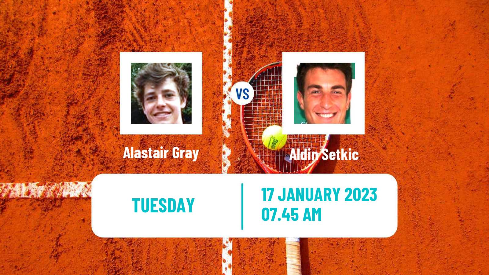 Tennis ITF Tournaments Alastair Gray - Aldin Setkic
