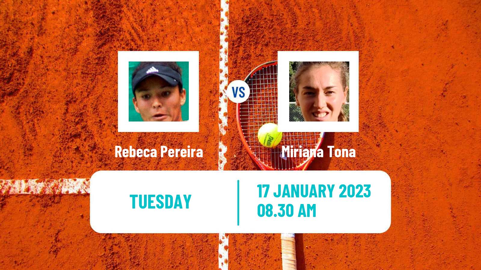 Tennis ITF Tournaments Rebeca Pereira - Miriana Tona