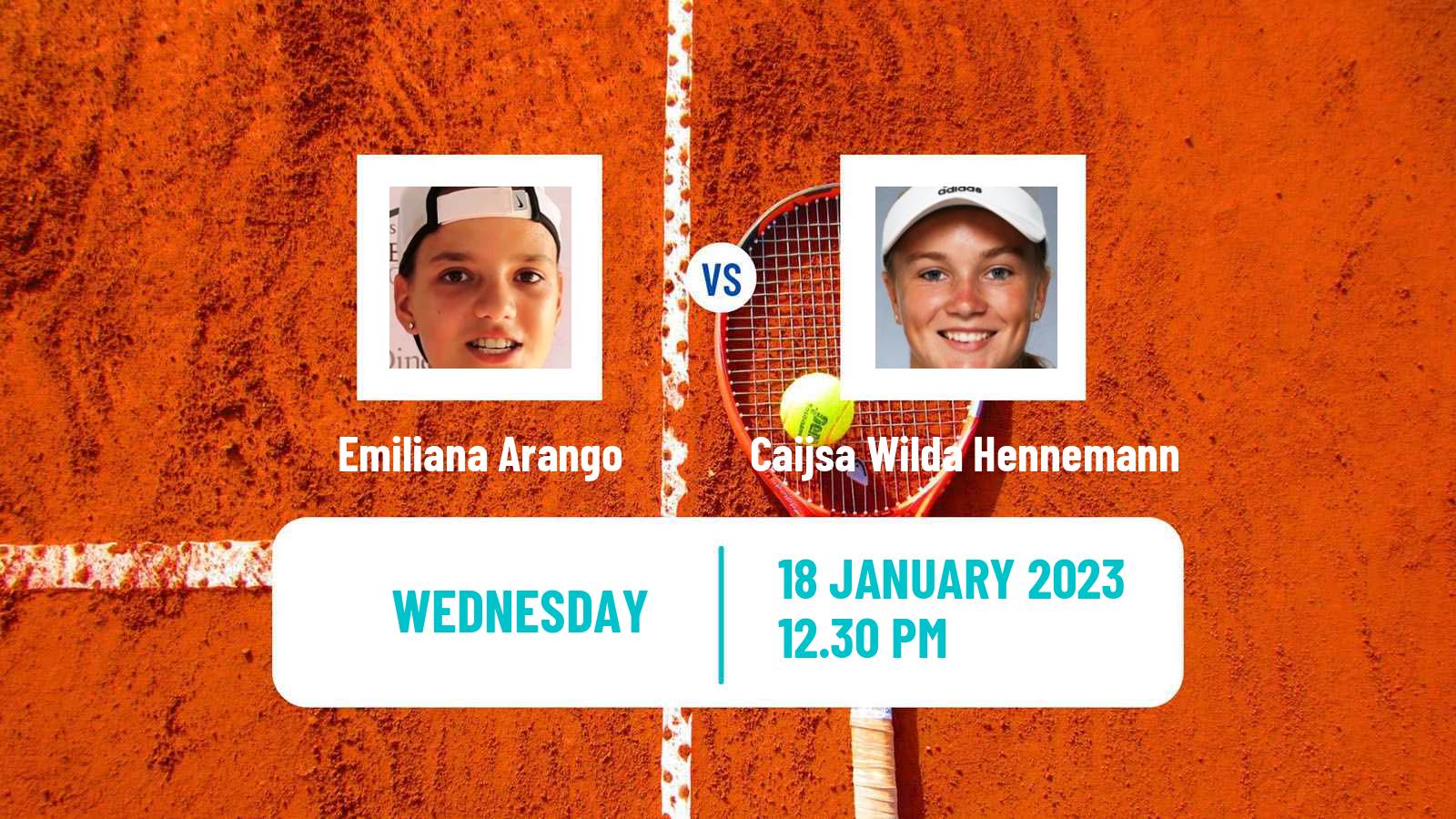 Tennis ITF Tournaments Emiliana Arango - Caijsa Wilda Hennemann