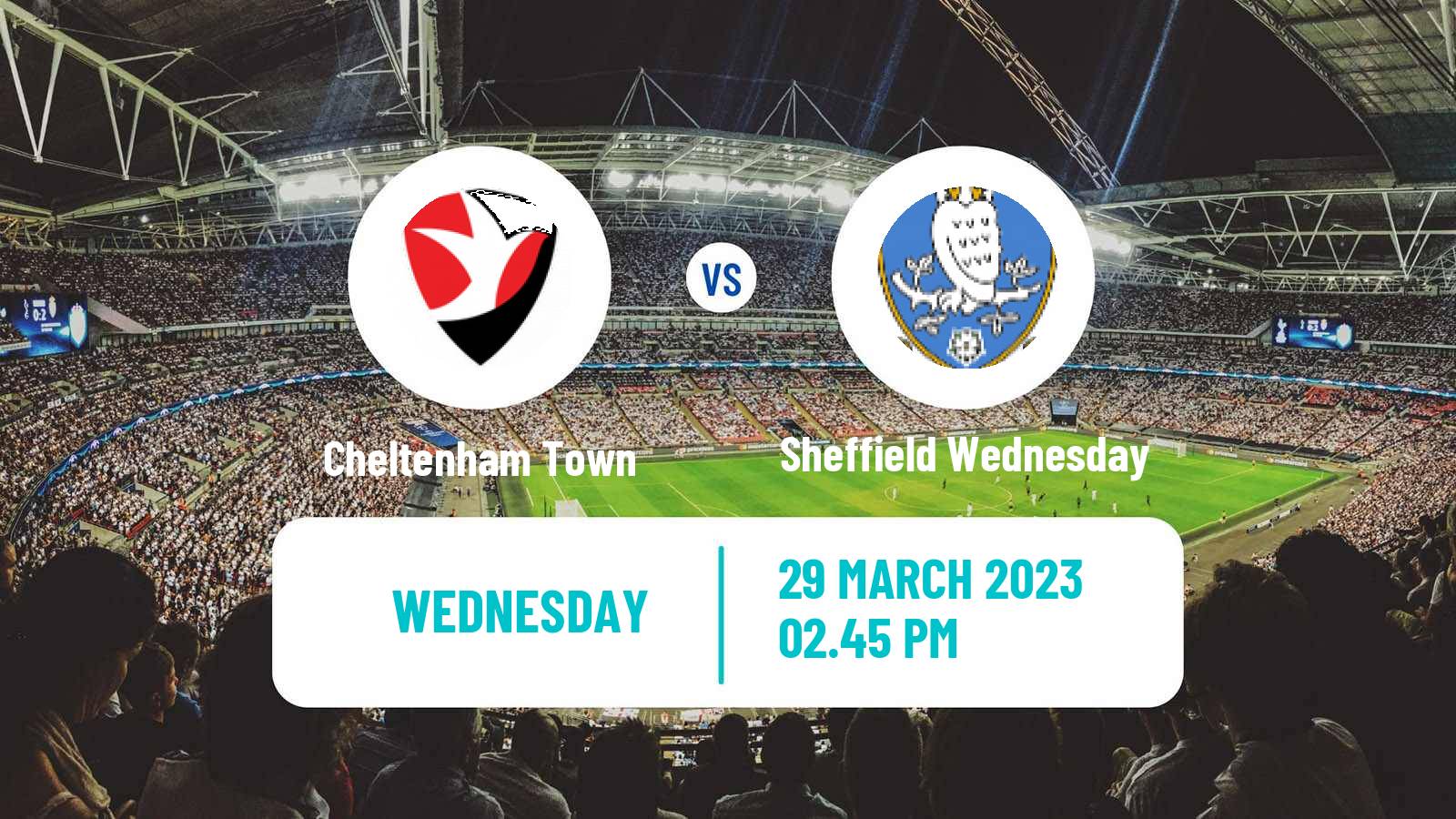 Soccer English League One Cheltenham Town - Sheffield Wednesday