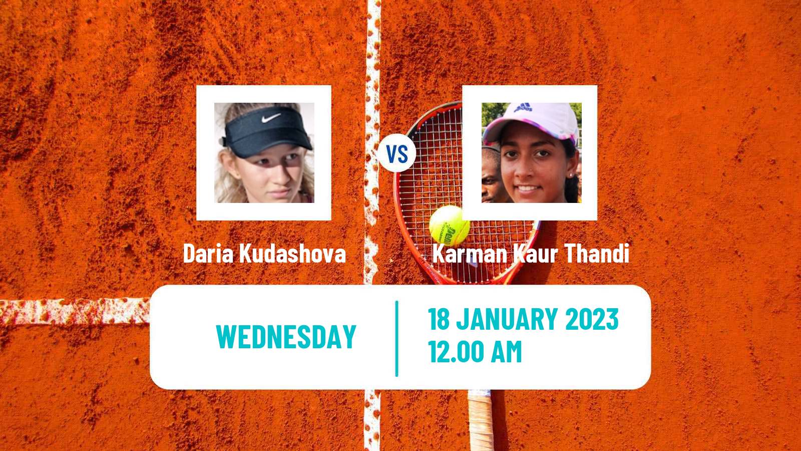 Tennis ITF Tournaments Daria Kudashova - Karman Kaur Thandi