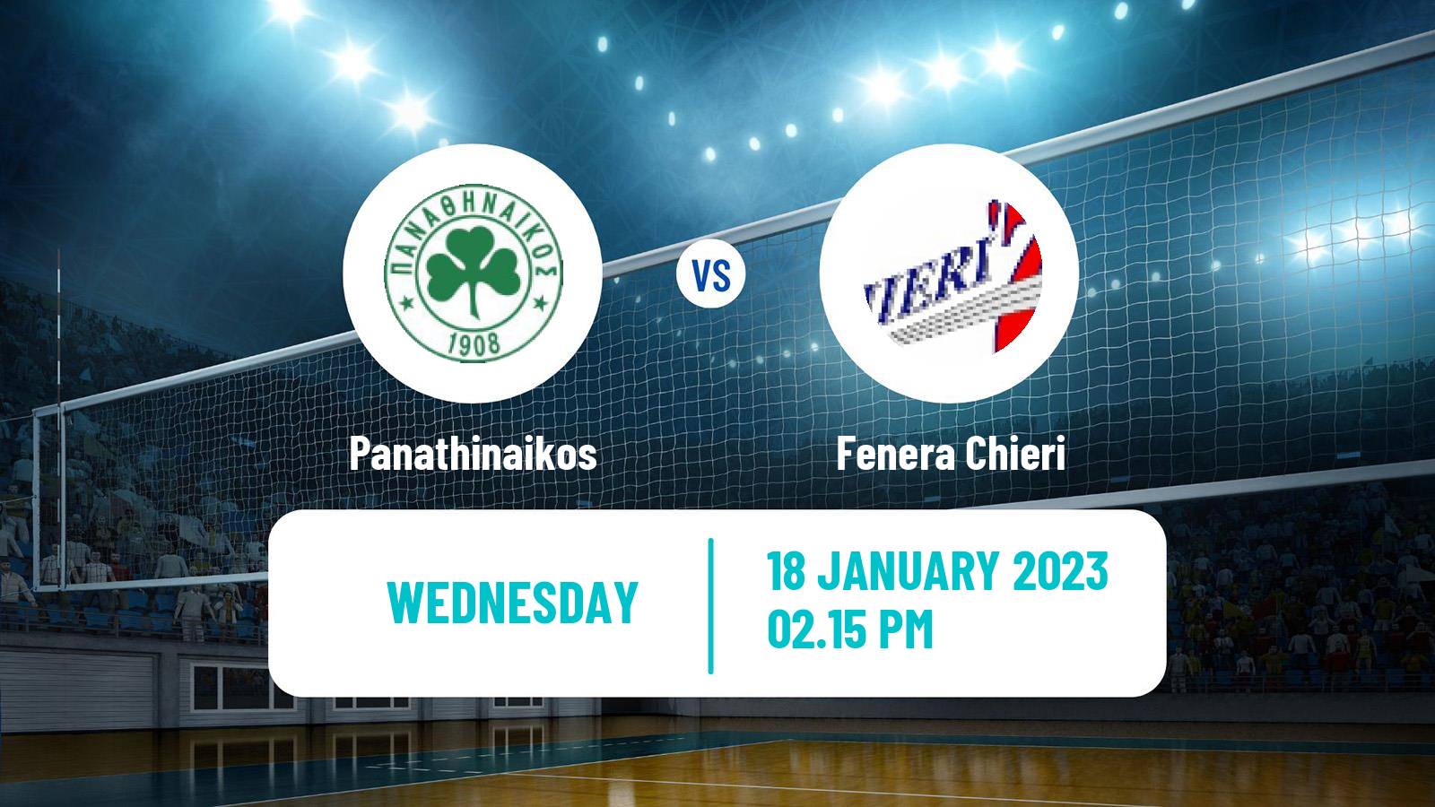 Volleyball CEV Challenge Cup Women Panathinaikos - Fenera Chieri