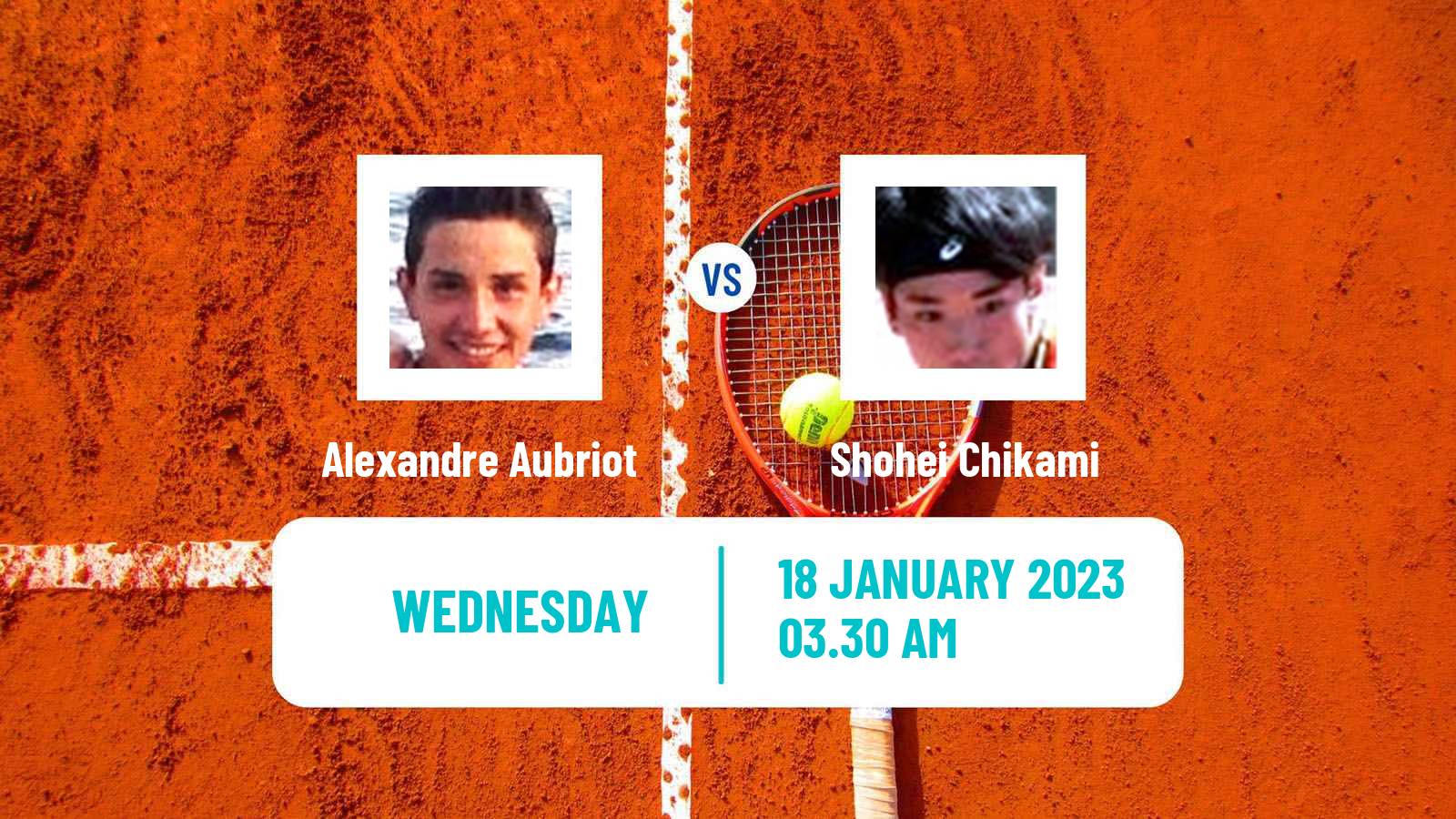 Tennis ITF Tournaments Alexandre Aubriot - Shohei Chikami