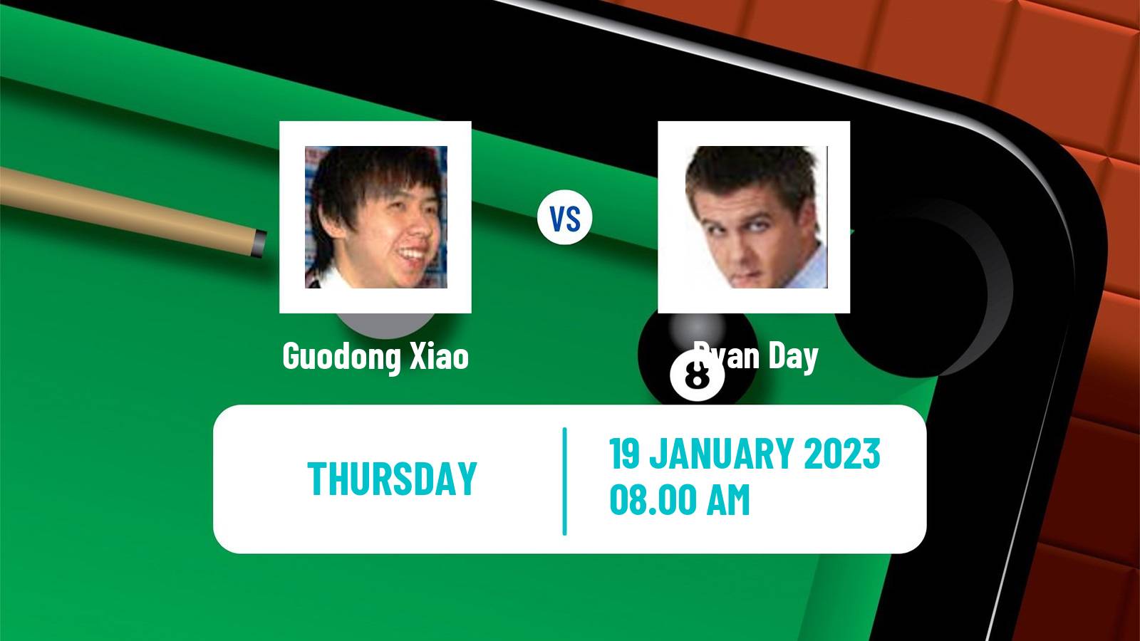 Snooker Snooker Guodong Xiao - Ryan Day