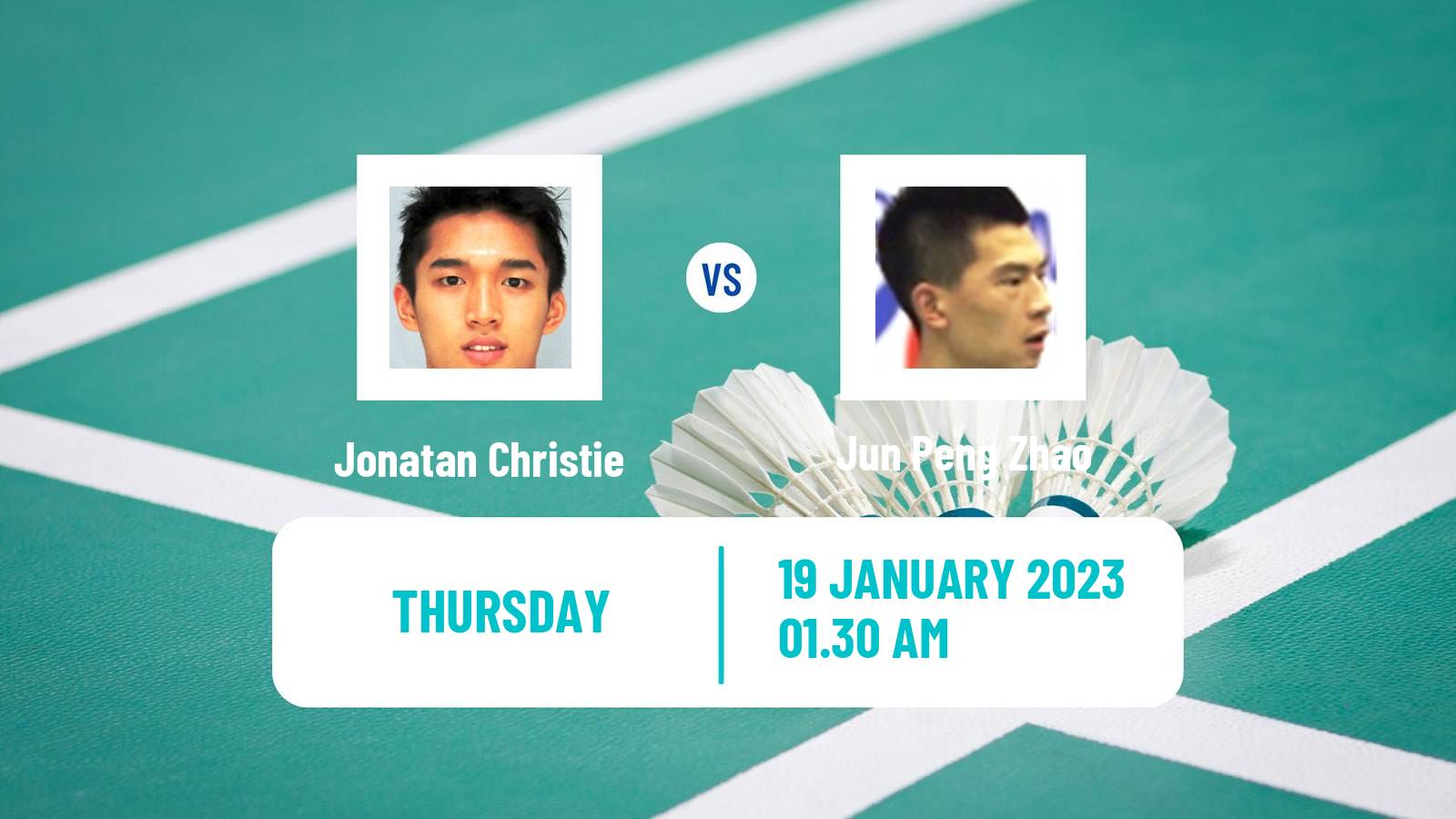 Badminton Badminton Jonatan Christie - Jun Peng Zhao