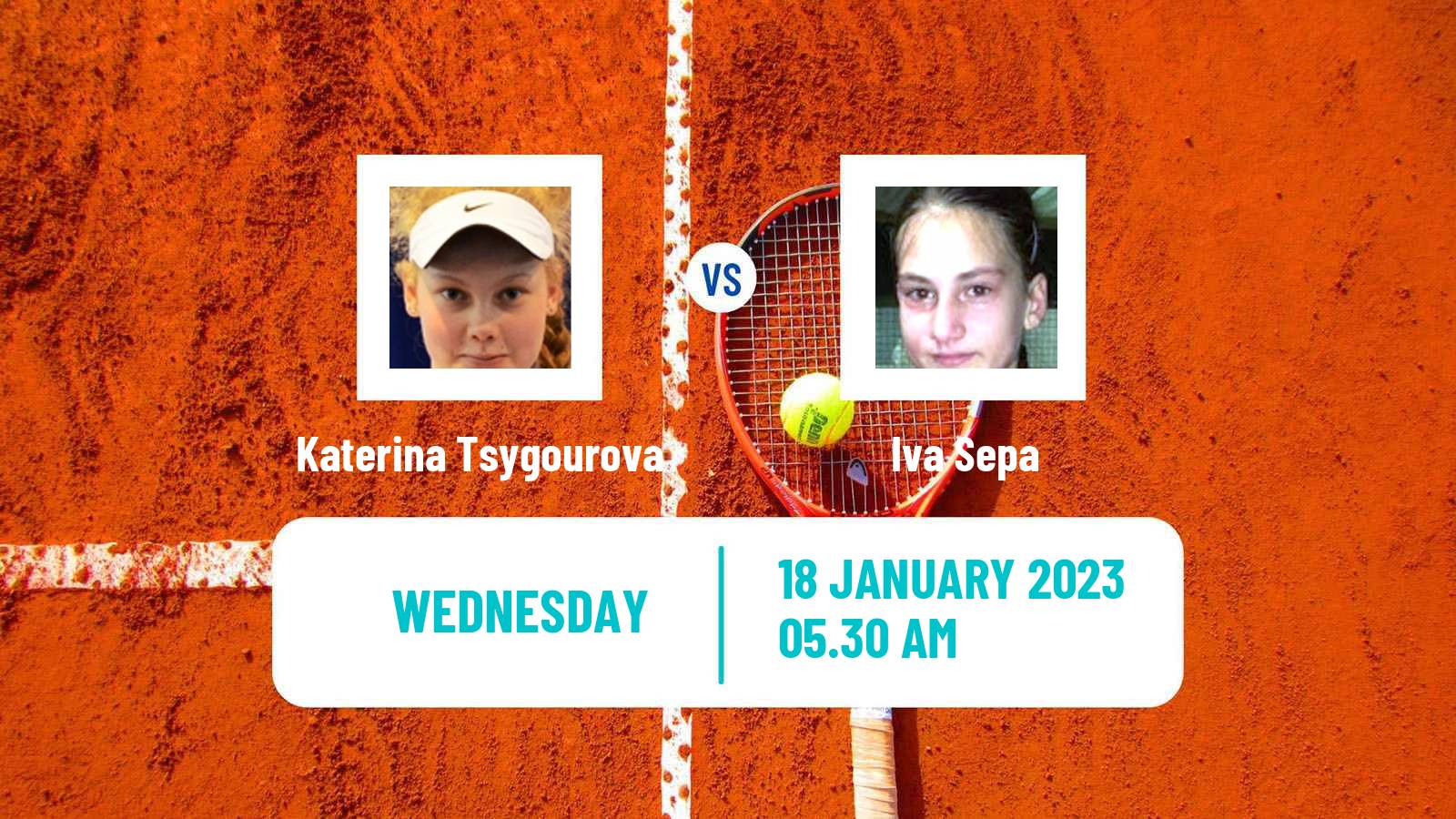 Tennis ITF Tournaments Katerina Tsygourova - Iva Sepa