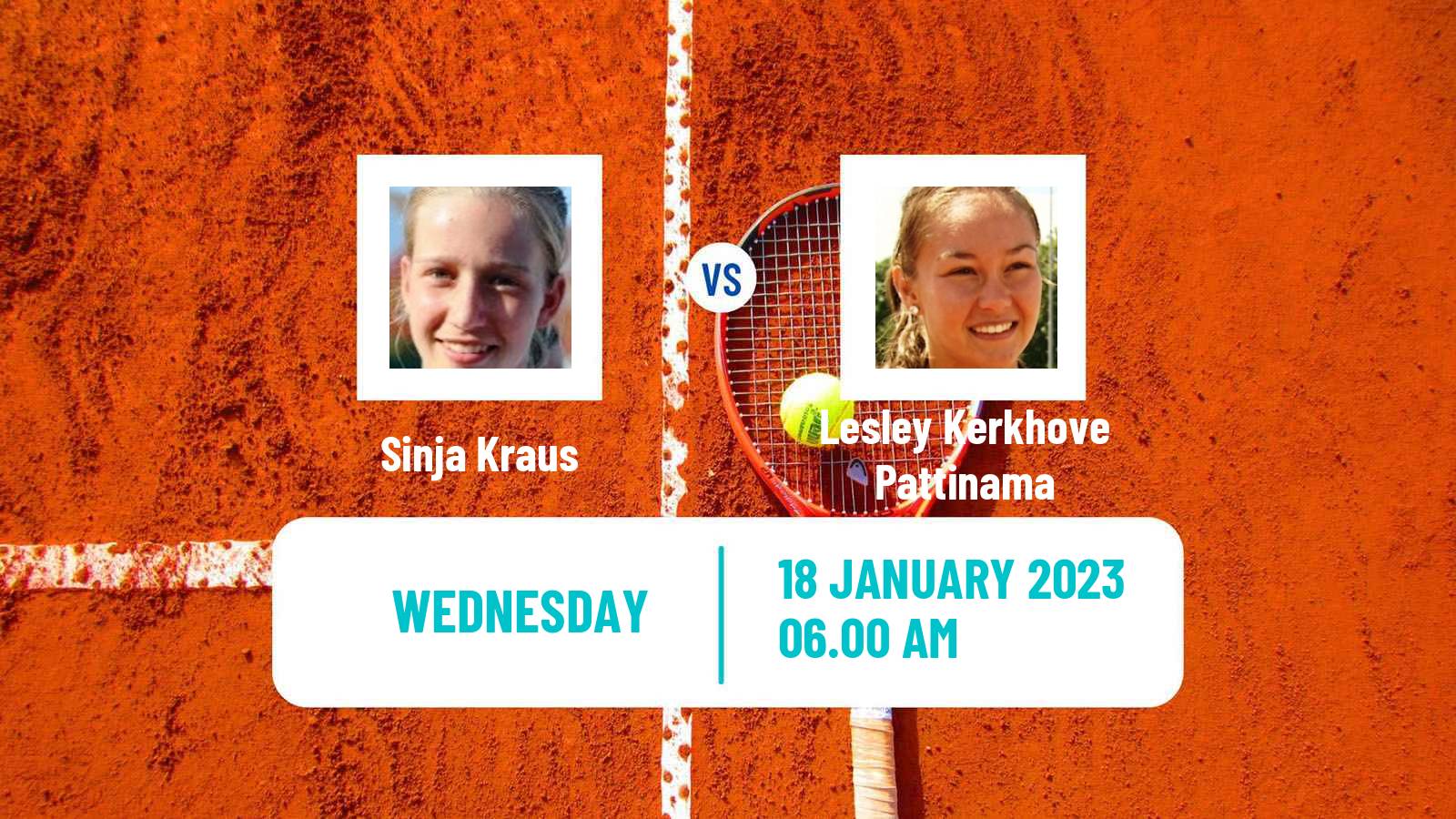 Tennis ITF Tournaments Sinja Kraus - Lesley Kerkhove Pattinama
