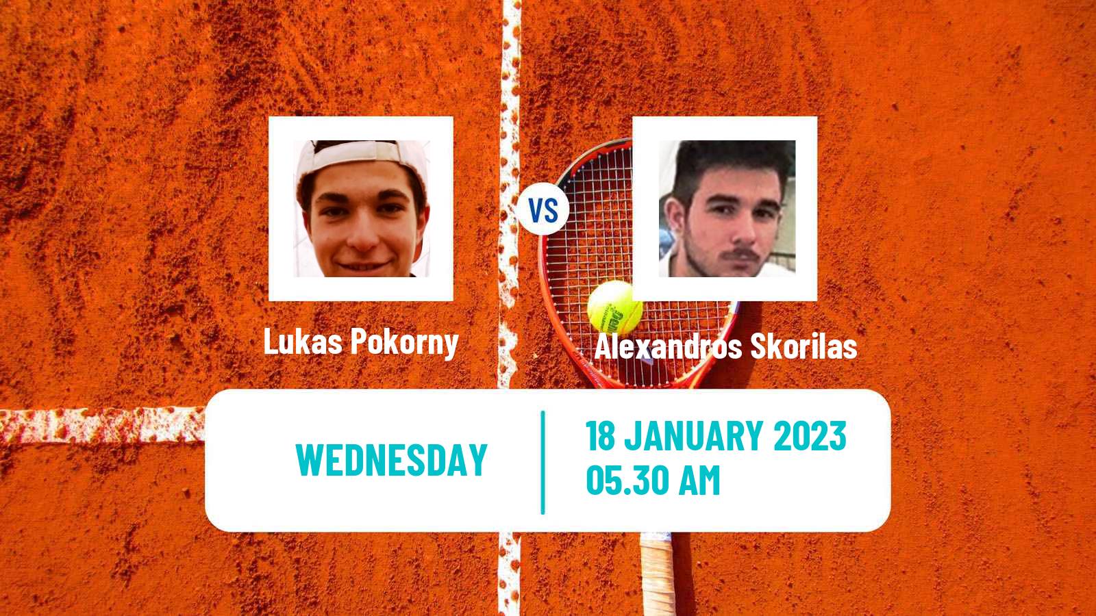 Tennis ITF Tournaments Lukas Pokorny - Alexandros Skorilas