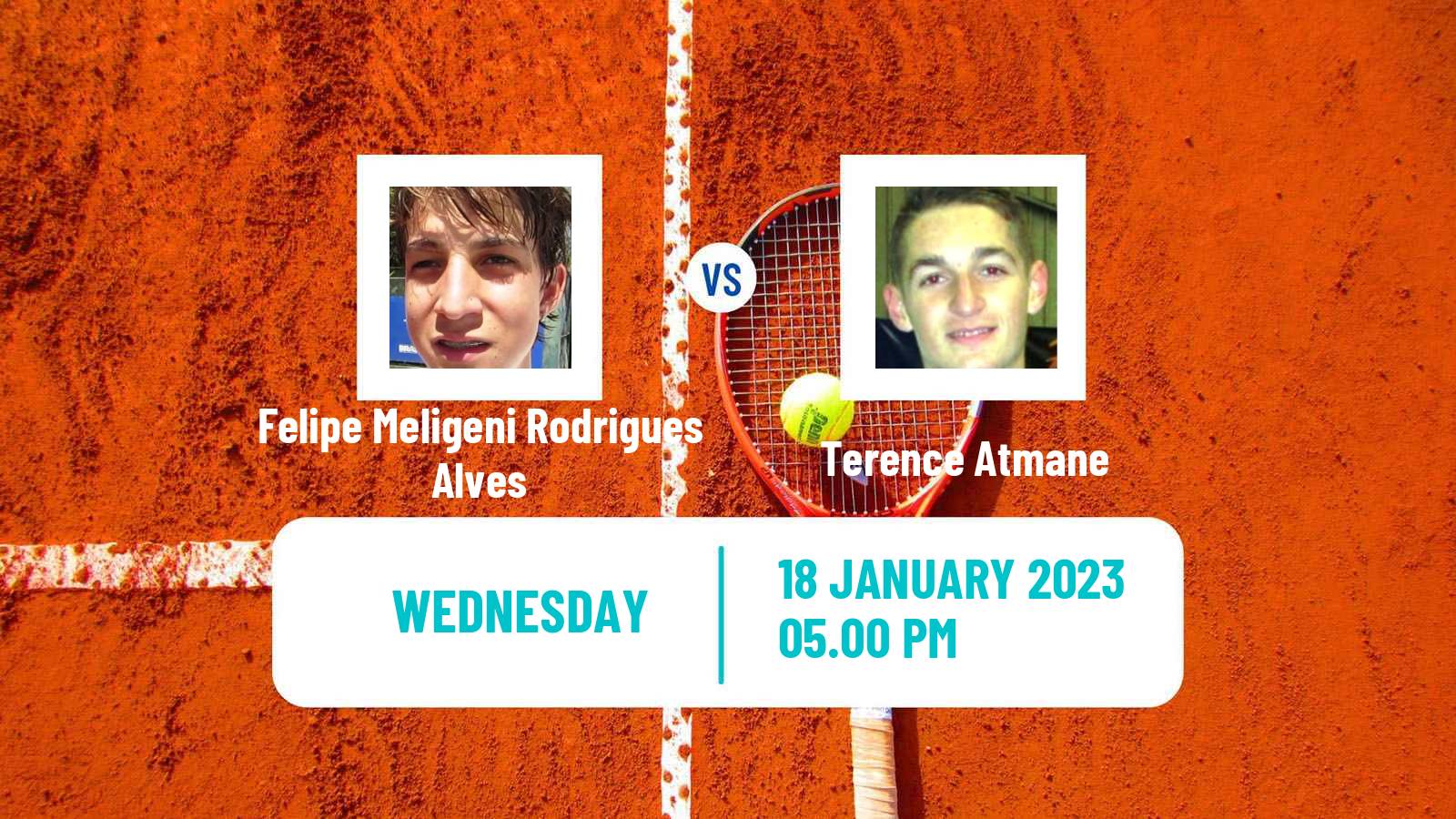Tennis ATP Challenger Felipe Meligeni Rodrigues Alves - Terence Atmane