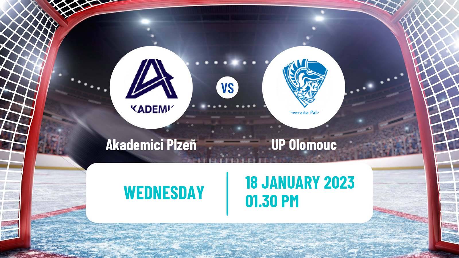 Hockey Czech ULLH Akademici Plzeň - UP Olomouc