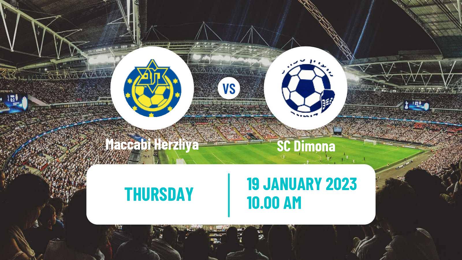 Soccer Israeli Liga Alef South Maccabi Herzliya - Dimona