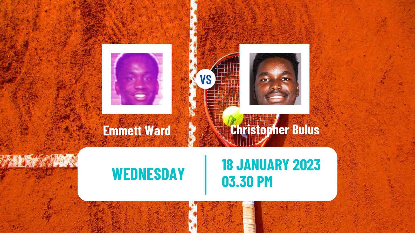 Tennis ITF Tournaments Emmett Ward - Christopher Bulus