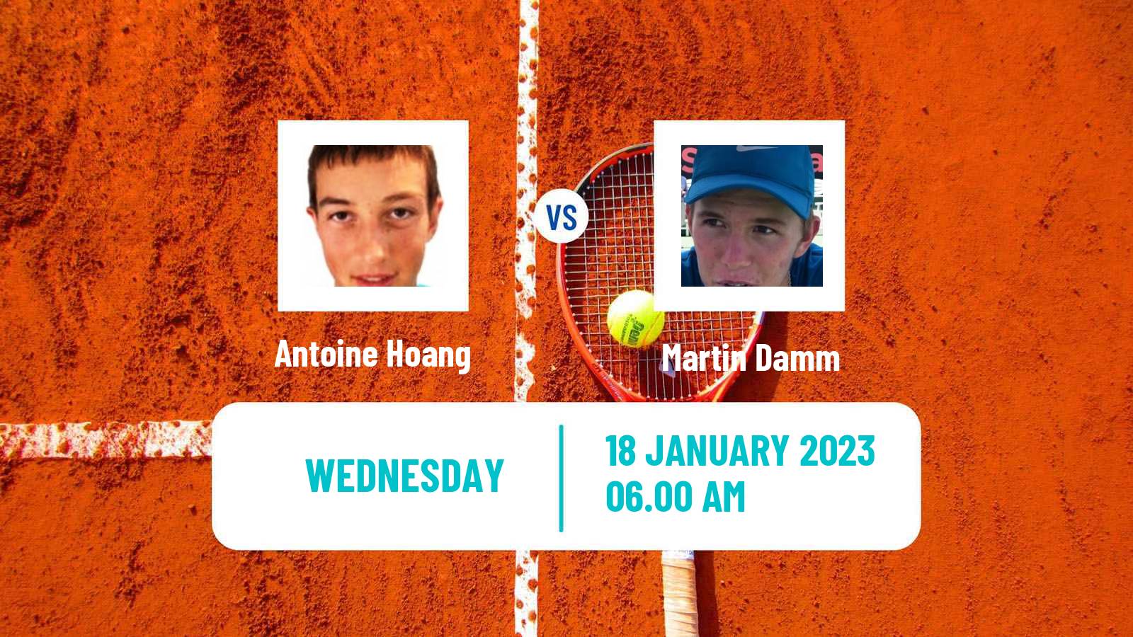 Tennis ITF Tournaments Antoine Hoang - Martin Damm