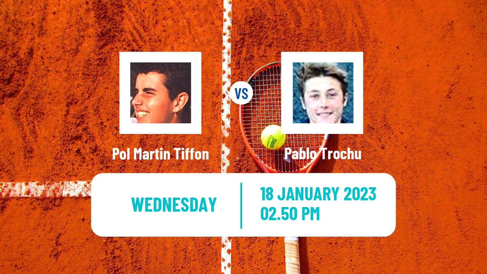 Tennis ITF Tournaments Pol Martin Tiffon - Pablo Trochu