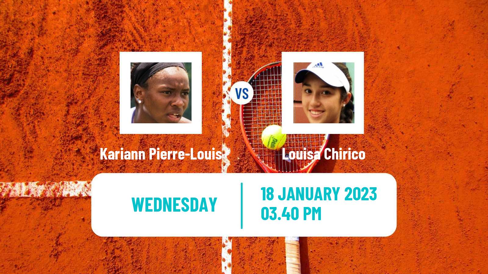 Tennis ITF Tournaments Kariann Pierre-Louis - Louisa Chirico