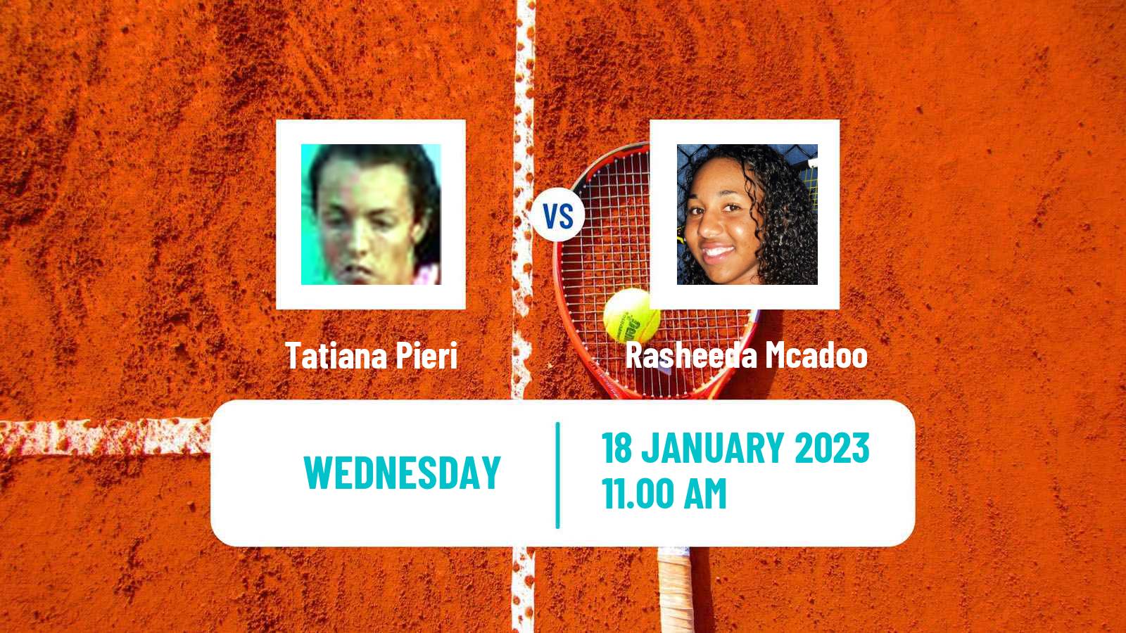 Tennis ITF Tournaments Tatiana Pieri - Rasheeda Mcadoo