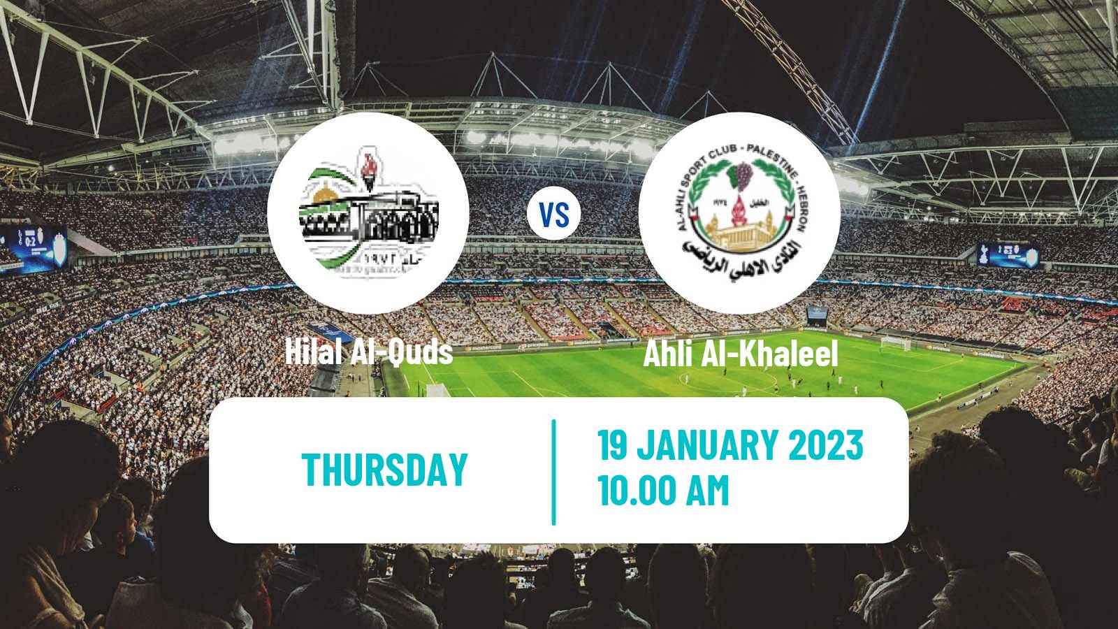 Soccer Palestinian Premier League Hilal Al-Quds - Ahli Al-Khaleel