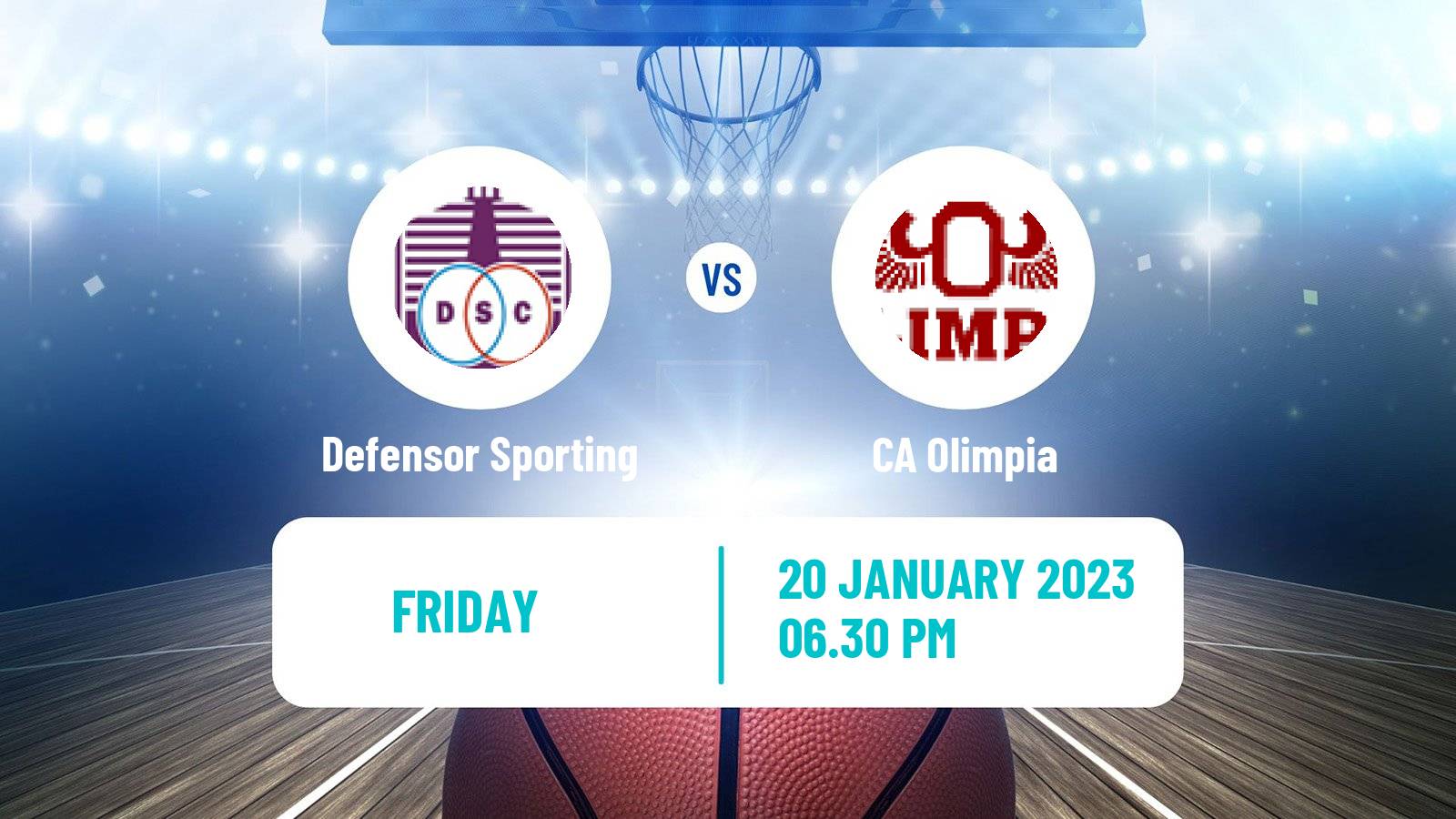 Basketball Uruguayan Liga Basketball Defensor Sporting - Olimpia