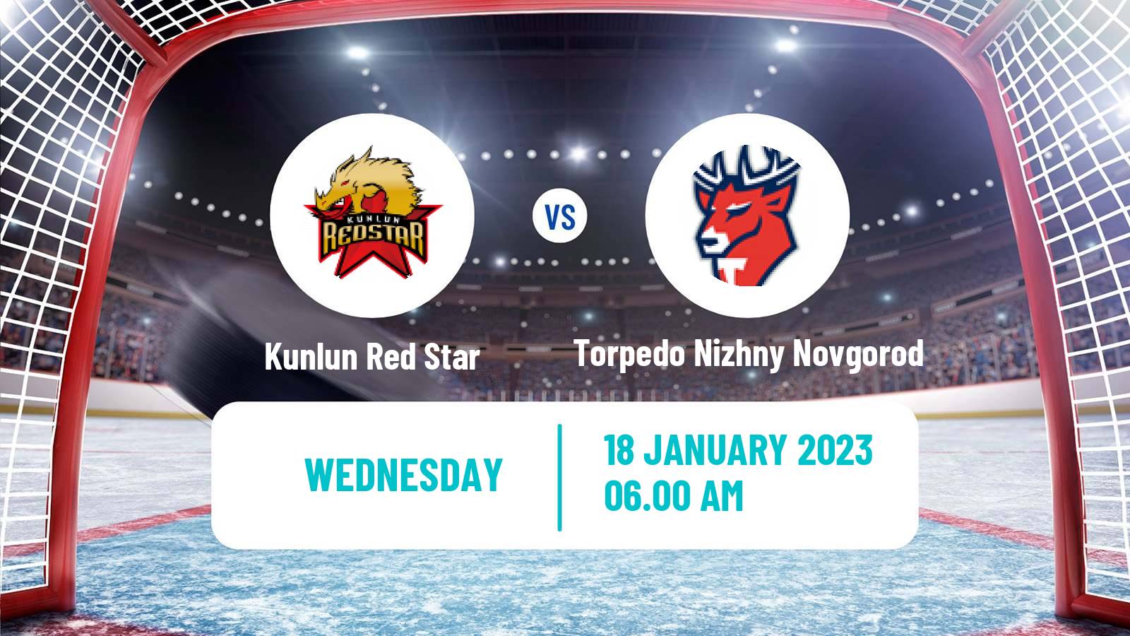 Hockey Russian WHL Kunlun Red Star - Torpedo Nizhny Novgorod