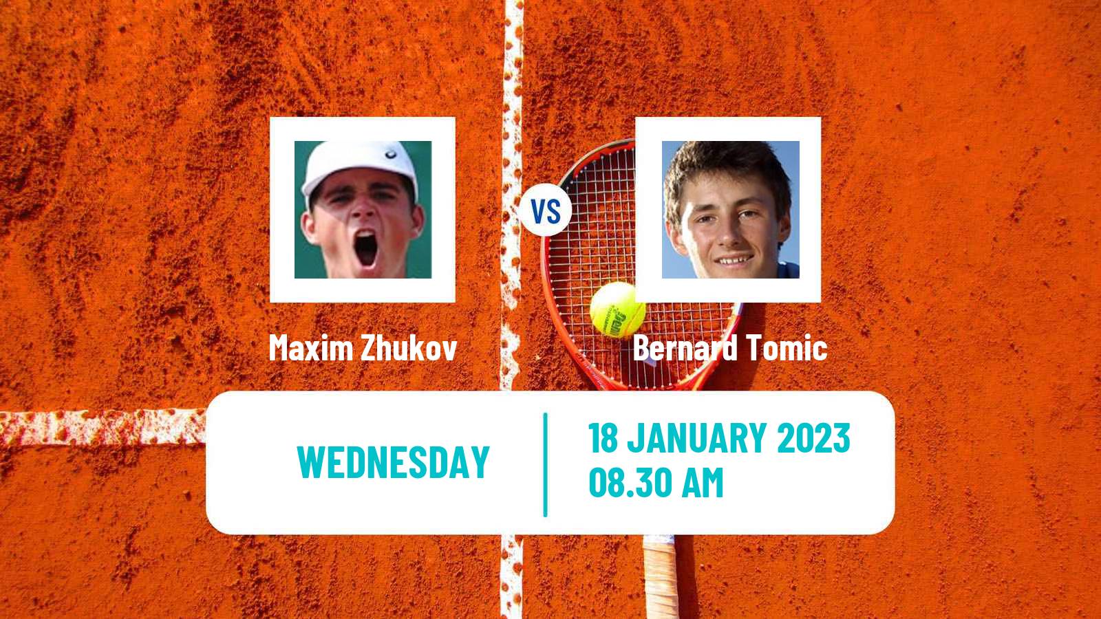 Tennis ITF Tournaments Maxim Zhukov - Bernard Tomic