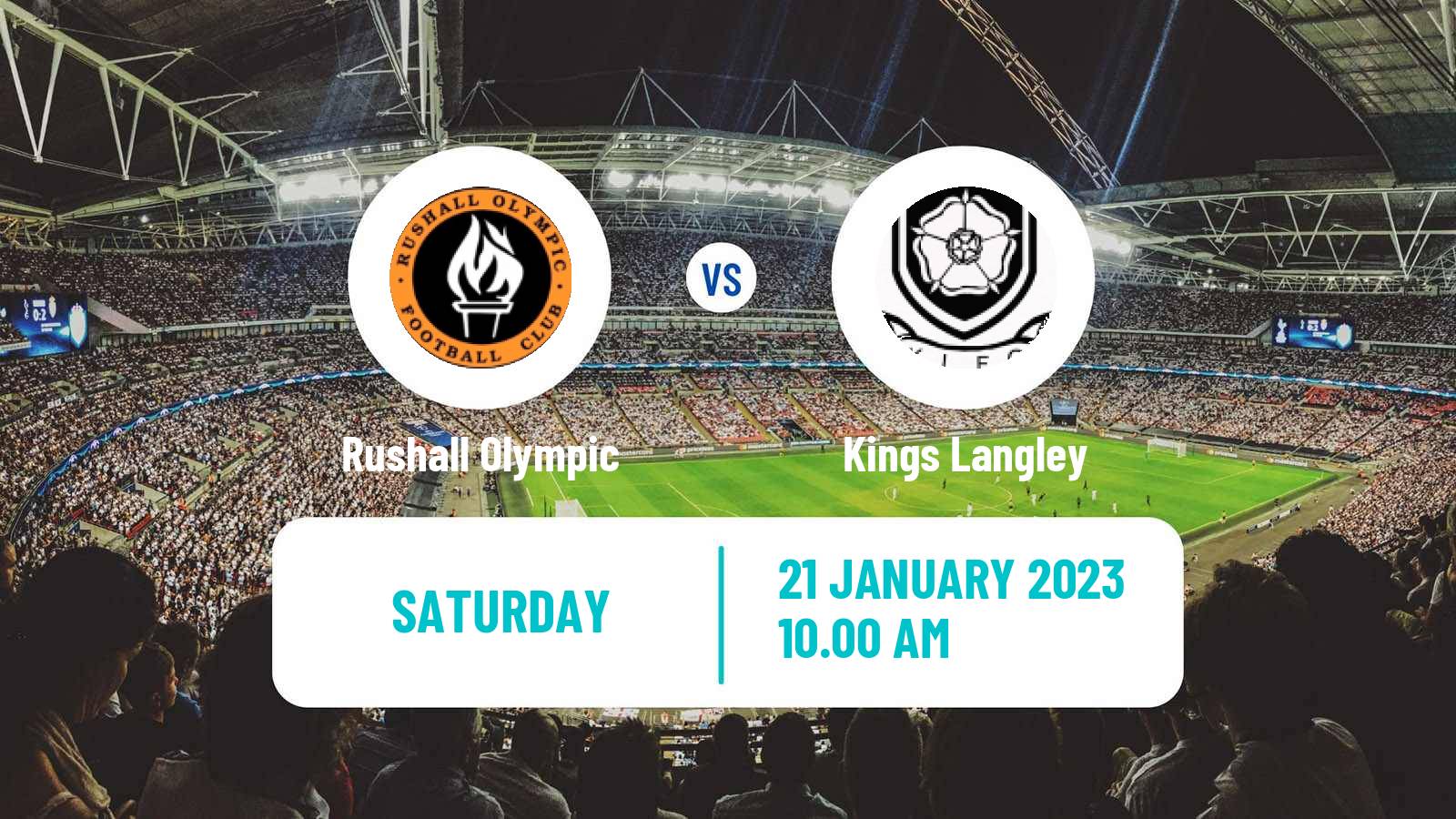 Soccer English Southern League Central Division Rushall Olympic - Kings Langley