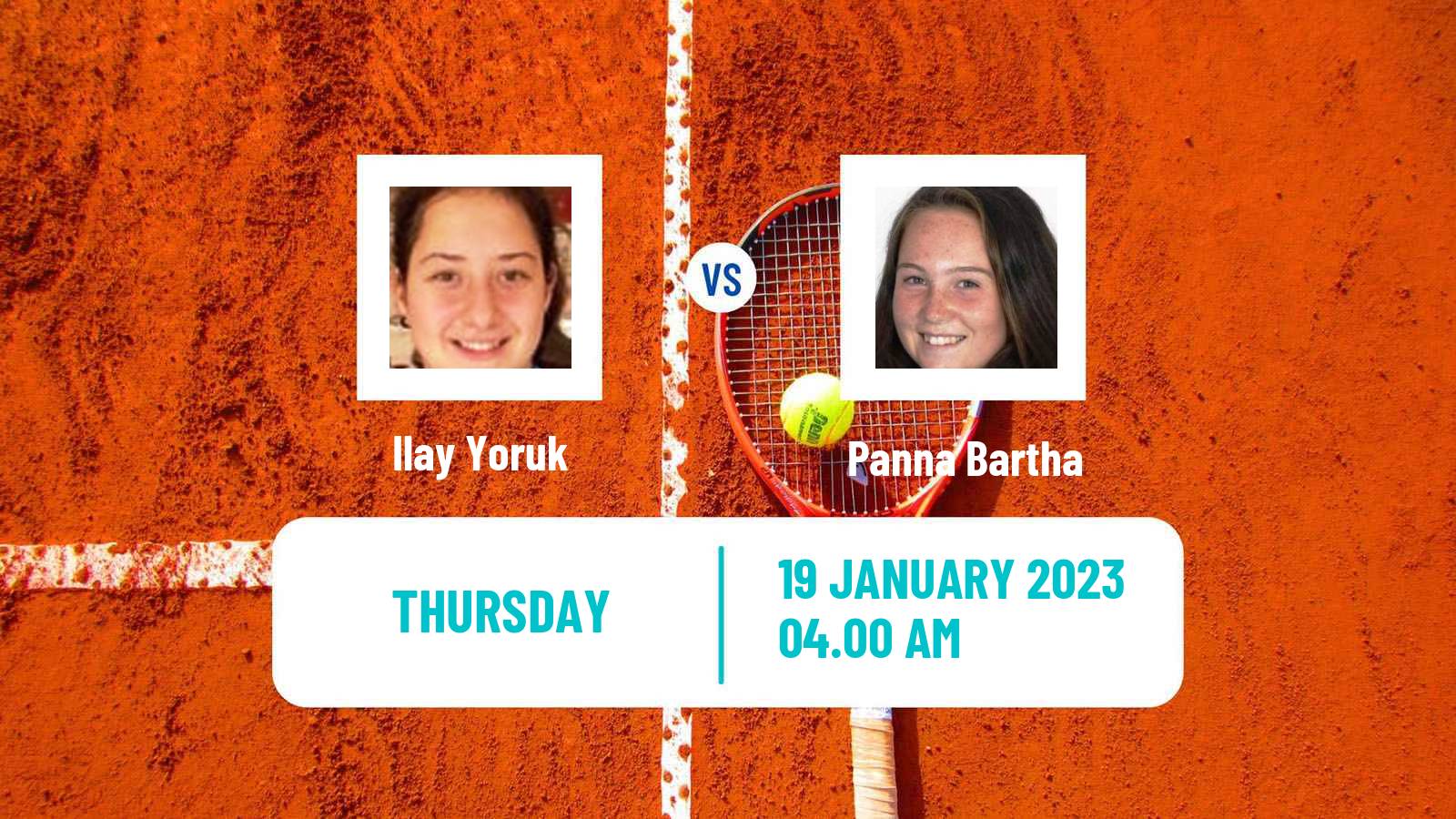 Tennis ITF Tournaments Ilay Yoruk - Panna Bartha
