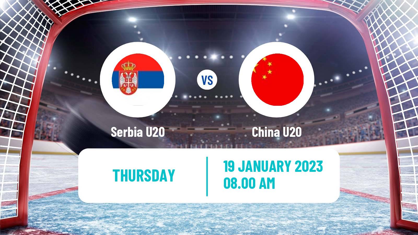 Hockey IIHF World U20 Championship IIB Serbia U20 - China U20