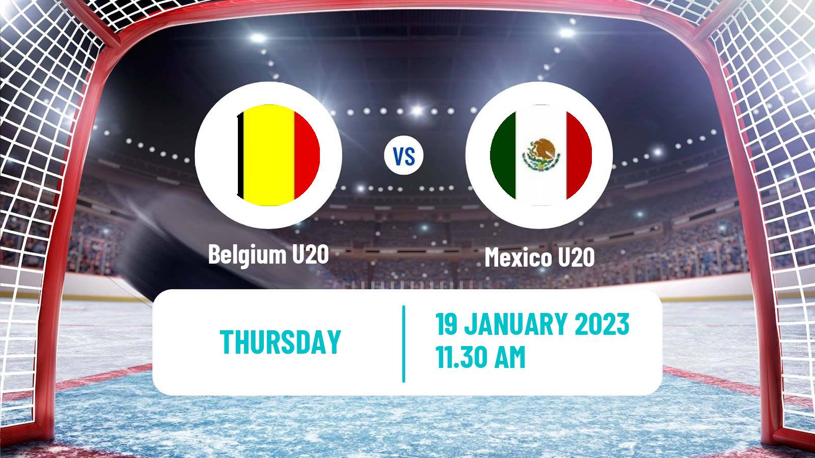 Hockey IIHF World U20 Championship IIB Belgium U20 - Mexico U20