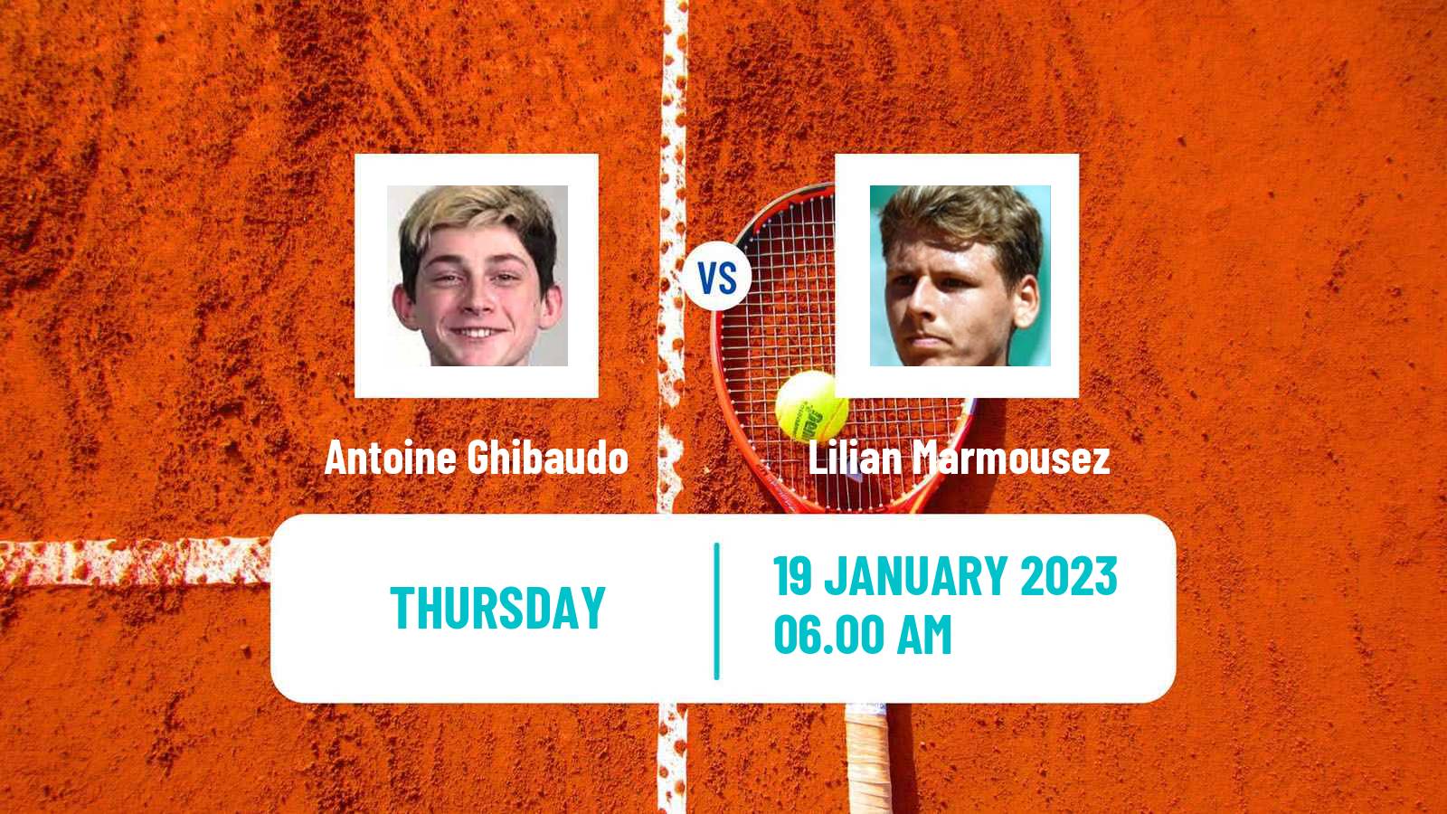 Tennis ITF Tournaments Antoine Ghibaudo - Lilian Marmousez