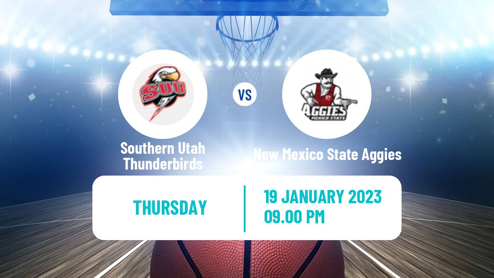 Basketball NCAA College Basketball Southern Utah Thunderbirds - New Mexico State Aggies